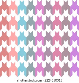 beautiful seamless pattern with hounds tooth