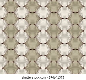 Beautiful seamless pattern with intertwining of strands. Vector abstract background. Can be used for wallpaper, pattern fills, web page background, surface textures. Easy editable vector.