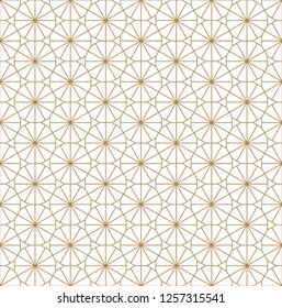Beautiful Seamless pattern japanese shoji kumiko, great design for any purposes. Japanese pattern background vector. Japanese traditional wall, shoji.Fine lines.
