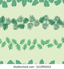 beautiful seamless pattern of leaves