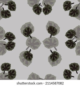 beautiful seamless pattern of leaves	
