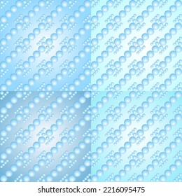 hermoso patrón impecable Esferas azul claro para decoraciones, papel pintado, telas, telas de fondo y más.