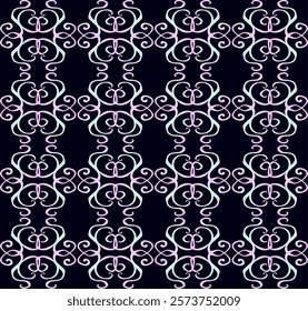 Beautiful seamless pattern on a dark blue background