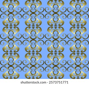 Beautiful seamless pattern on a light blue background