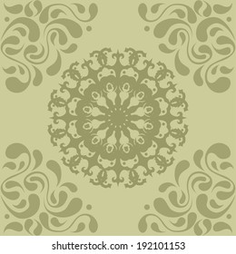 Beautiful seamless pattern with oriental elements