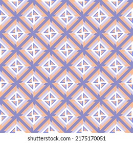Beautiful seamless pattern. Overlapping art forms, stripes, polygons, segments are grouped and arranged in a certain order. Vector. 