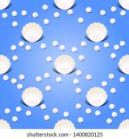 beautiful seamless pattern with pearls.vector illustration