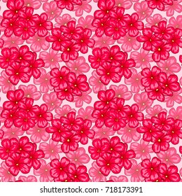 Beautiful seamless pattern with pink flowers daisy. design for greeting cards and invitations of wedding, birthday, Valentine's Day, mother's day and other seasonal holiday.