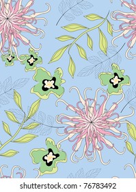 Beautiful seamless pattern it is possible to fill any contour