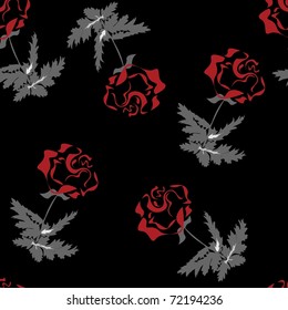 Beautiful seamless pattern with rose florets it is possible to fill any contour