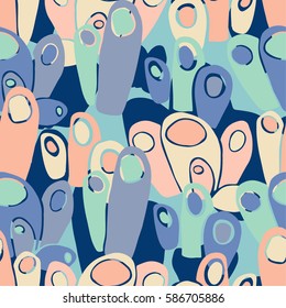 Beautiful seamless pattern with sea corals.
It can be used in textile design. The design of the printed paper, web design ...