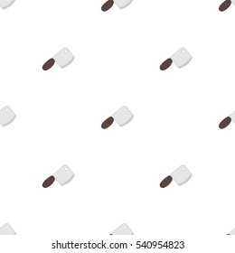 Beautiful seamless pattern of sharp kitchen cleaver
