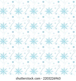  hermoso patrón transparente de copos de nieve en un fondo claro