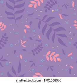 Beautiful seamless pattern with spring flowers. Bright illustration, can be used for wrapping paper, wedding invitation, wallpaper and textile. Vector illustration.