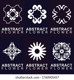 Beautiful seamless pattern style logo & abstract floral style,vintage ornamental decoration & logo