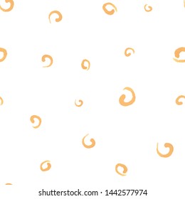 Beautiful Seamless pattern Swirl of Soft orange color. Perfect for your design, textile, pattern fills, box, posters, cards, web page background etc. Pattern under the mask. Vector.