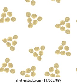 Beautiful Seamless Pattern Triangles Gold color. Perfect for your design, textile, pattern fills, box, posters, cards, web page background etc. Pattern under the mask. Vector.