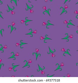  Beautiful seamless pattern with tulips it is possible to fill any any contour