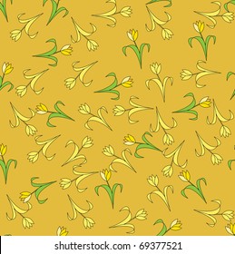  Beautiful seamless pattern with tulips it is possible to fill any any contour