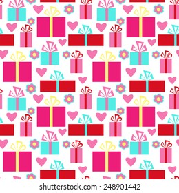 Beautiful seamless pattern a Valentine's Day