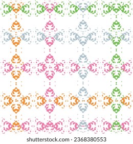 Beautiful seamless pattern with watercolor hand drawn blue dutch style tiles .  Repeating geometric triangular grid. Simple graphic design.