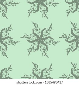 Beautiful seamless pattern.Flower imprint. Vector illustration.
