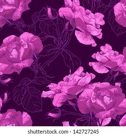 Beautiful Seamless Rose Background
