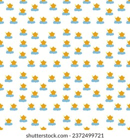  Beautiful seamless star pattern design for decorating, backdrop, fabric, wallpaper and etc.