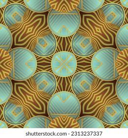 Beautiful seamless textured abstract background in green, golden yellow and brown colors