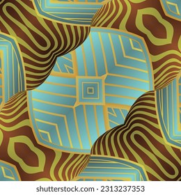 Hermoso fondo abstracto de textura impecable en colores verdes, dorados, amarillos y marrones