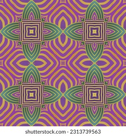 Beautiful seamless textured abstract background in green, yellow and purplish red colors