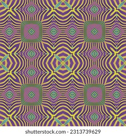 Beautiful seamless textured abstract background in green, yellow and purplish red colors