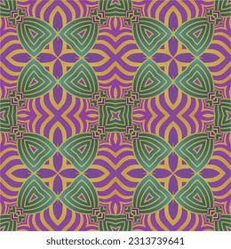 Beautiful seamless textured abstract background in green, yellow and purplish red colors