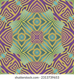 Beautiful seamless textured abstract background in green, yellow and purplish red colors