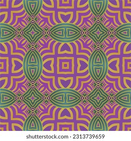 Beautiful seamless textured abstract background in green, yellow and purplish red colors