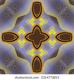 Beautiful seamless textured abstract background in purple brown and yellow colors