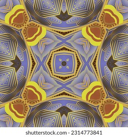 Beautiful seamless textured abstract background in purple brown and yellow colors