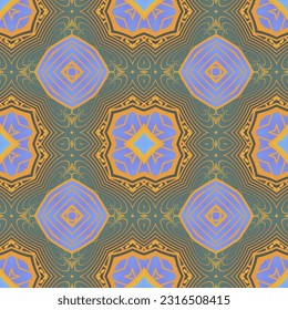 Beautiful seamless textured abstract background in blue, green, pink and yellow gold colors