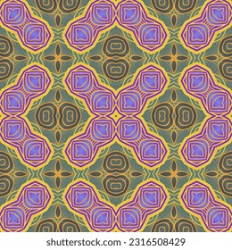 Beautiful seamless textured abstract background in blue, green, pink and yellow gold colors