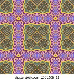 Beautiful seamless textured abstract background in blue, green, pink and yellow gold colors