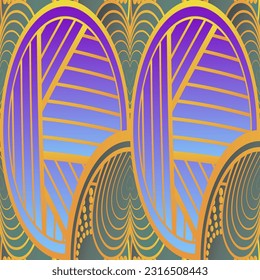 Beautiful seamless textured abstract background in blue, green, pink and yellow gold colors