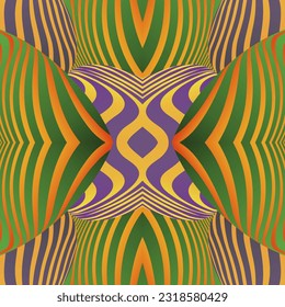 Beautiful seamless textured abstract background in green purple and yellow colors