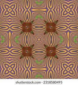 Beautiful seamless textured abstract background in green purple and yellow colors