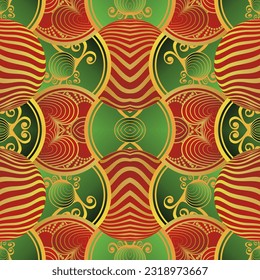 Hermoso fondo abstracto de textura transparente en colores rojo, verde y amarillo dorado