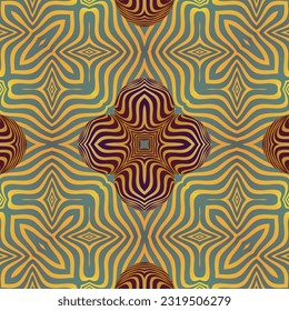 Beautiful seamless textured abstract background in green red yellow colors