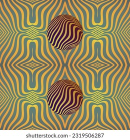 Beautiful seamless textured abstract background in green red yellow colors