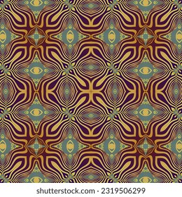 Beautiful seamless textured abstract background in green red yellow colors