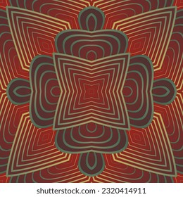Beautiful seamless textured abstract background in red and golden yellow colors