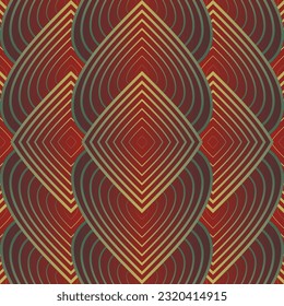 Beautiful seamless textured abstract background in red and golden yellow colors