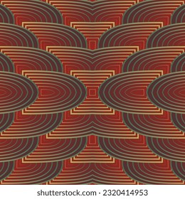 Beautiful seamless textured abstract background in red and golden yellow colors